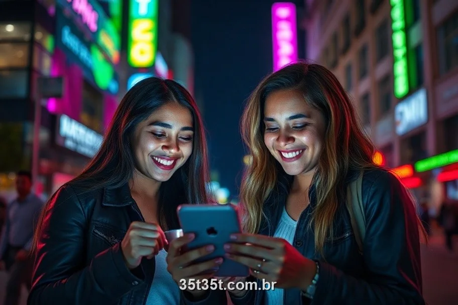 Amigos apostando em esporte no 35T